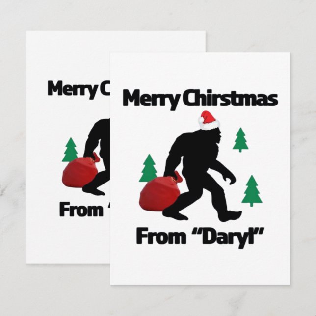 Merry Christmas  Enclosure Card (Front/Back)