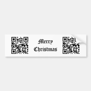 Merry Christmas - English Bumper Sticker