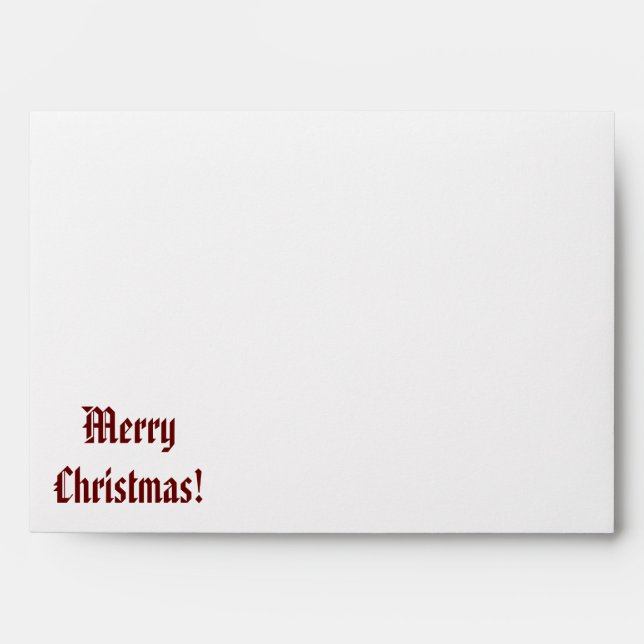 Merry Christmas Envelope! Envelopes (Front)