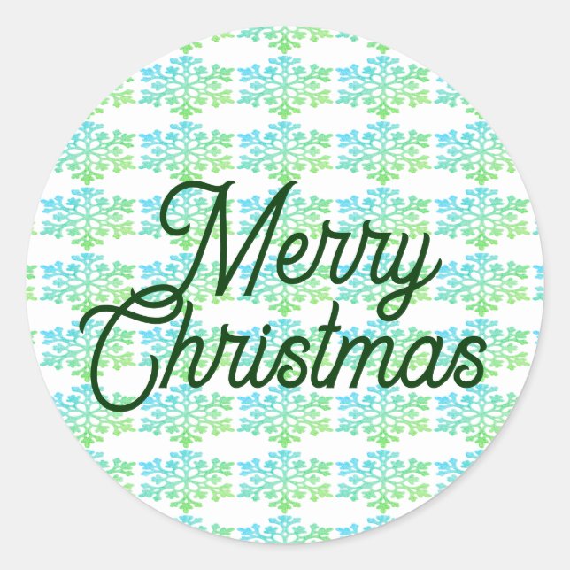 Merry Christmas Envelope Seals (Front)