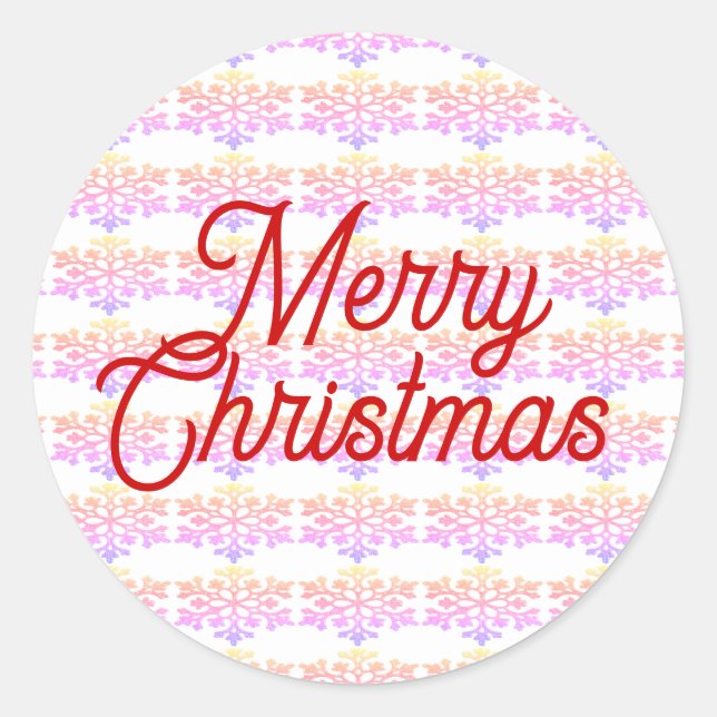Merry Christmas Envelope Seals (Front)