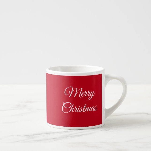 Merry Christmas Espresso Cup (Right)