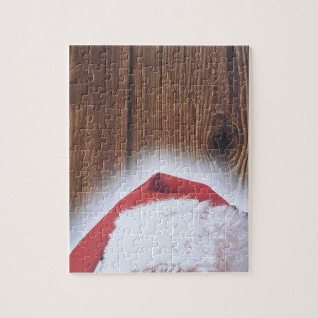 Merry Christmas Eve, Hat of Santa Jigsaw Puzzle (Vertical)