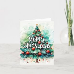 Merry Christmas Everybody   Happy Holidays Holiday Card