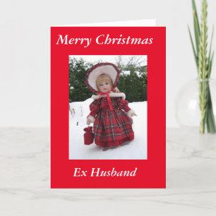 Merry Christmas Ex Husband Holiday Card