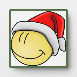 MERRY CHRISTMAS FACE SANTA PLAQUE
