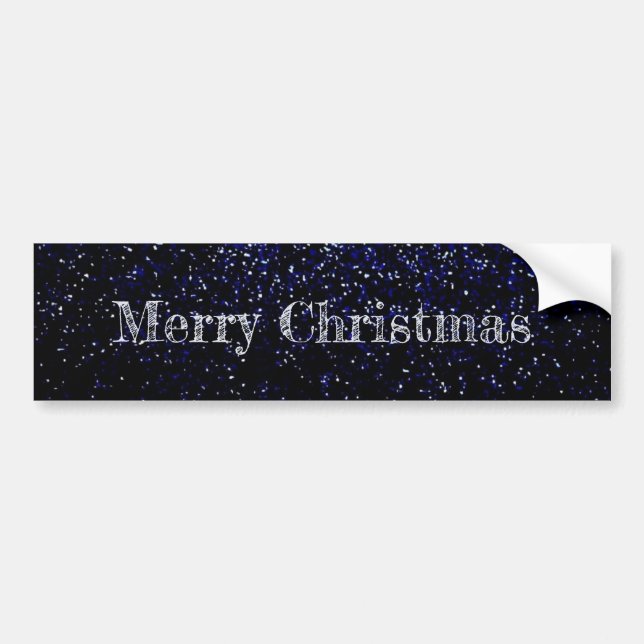Merry Christmas Fairy Dust Design Bumper Sticker (Front)