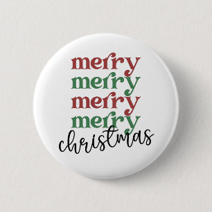 Merry Christmas Family Christmas Celebration Gifts 6 Cm Round Badge