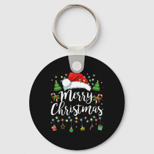 Merry Christmas Family Funny Christmas Women Men X Key Ring