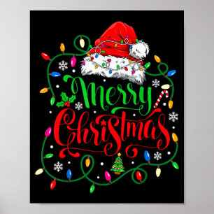 Merry Christmas Family Funny Christmas Women Men X Poster