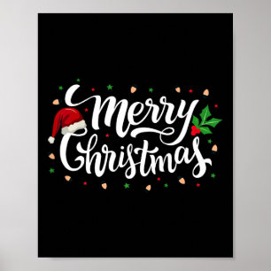 Merry Christmas Family Funny Xmas Pyjamas Men Wome Poster