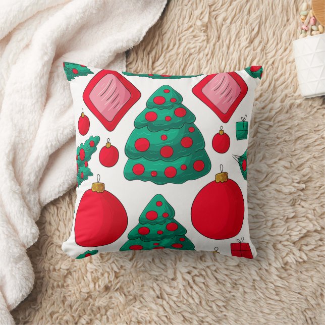 Merry Christmas family Gathering Set on Warm Cushion (Blanket)
