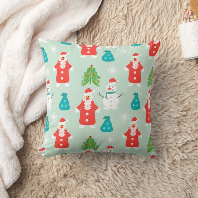 Merry Christmas family Gathering Set on Warm Cushion (Blanket)