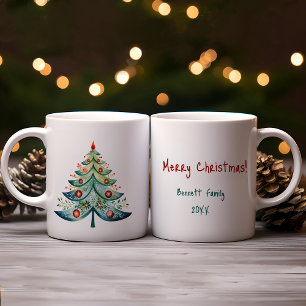 Merry Christmas family holiday card Coffee Mug