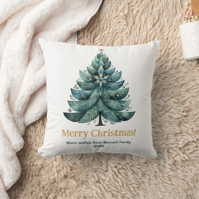 Merry Christmas family holiday pillow (Blanket)