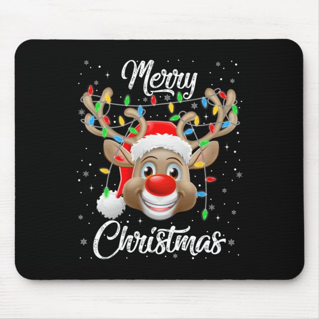 Merry Christmas Family Matching Men Women Boys Gir Mouse Pad (Front)
