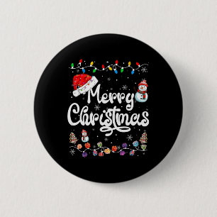 Merry Christmas Family Matching Xmas Santa Hat Xma 6 Cm Round Badge