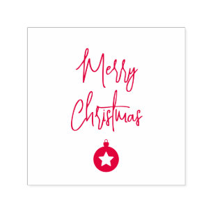 Merry Christmas Family New Year Message Self-inking Stamp
