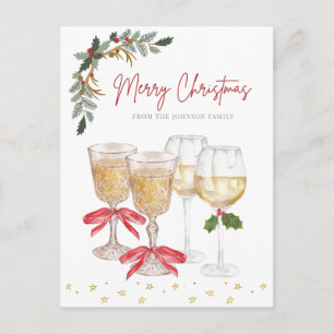 Merry Christmas Family Personalized Holiday Postcard