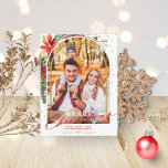Merry Christmas Family Photo Arch Christmas Card<br><div class="desc">Lovely arched-themed photo Christmas card. Easy to personalise with your details. Please get in touch with me via chat if you have questions about the artwork or need customisation. PLEASE NOTE: For assistance on orders,  shipping,  product information,  etc.,  contact Zazzle Customer Care directly https://help.zazzle.com/hc/en-us/articles/221463567-How-Do-I-Contact-Zazzle-Customer-Support-.</div>