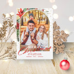 Merry Christmas Family Photo Arch Christmas Card<br><div class="desc">Lovely arched-themed photo Christmas card. Easy to personalise with your details. Please get in touch with me via chat if you have questions about the artwork or need customisation. PLEASE NOTE: For assistance on orders,  shipping,  product information,  etc.,  contact Zazzle Customer Care directly https://help.zazzle.com/hc/en-us/articles/221463567-How-Do-I-Contact-Zazzle-Customer-Support-.</div>