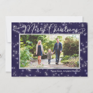 Merry Christmas Family Photo card