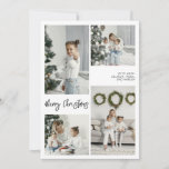 Merry Christmas Family Photo Card<br><div class="desc">Create a lasting impression this season with a unique holiday card. This simple,  template features a clean,  modern design. Customise it with your information and make it uniquely yours!</div>