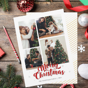 Merry Christmas Family Photo Card