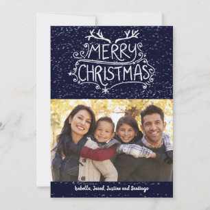 Merry Christmas Family Photo Card