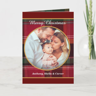 Merry Christmas Family Photo Happy Holiday Card