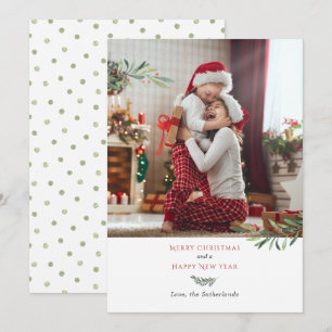 Merry Christmas Family Photo Holiday Card