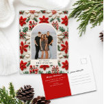 Merry Christmas Family Photo Holiday Postcard<br><div class="desc">Paint your Christmas with joy and love with our 'Merry Christmas' Photo Postcards! Tailored to kindle festive warmth,  they're perfect for sharing cherished moments. Transform your favourite photo into a jolly keepsake. Bring smiles,  send love,  and create memories. Delight your loved ones this Christmas with a touch of nostalgia!</div>
