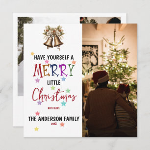 Merry Christmas Family Photo  Invitation