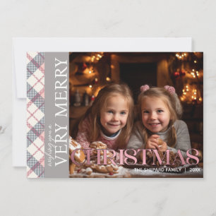 Merry Christmas Family Photo  Invitation