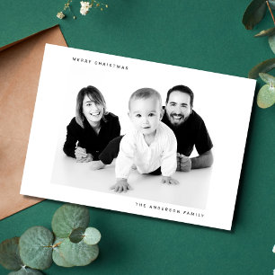 Merry Christmas Family Photo Picture Holiday Card