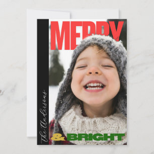 Merry Christmas Family Photopop Holiday Card