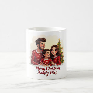 Merry Christmas Family Vibes Mug – Cozy Holiday 