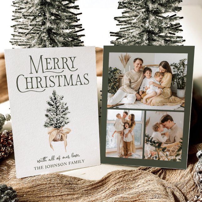 Merry Christmas Farmhouse Photo Holiday Card (Creator Uploaded)