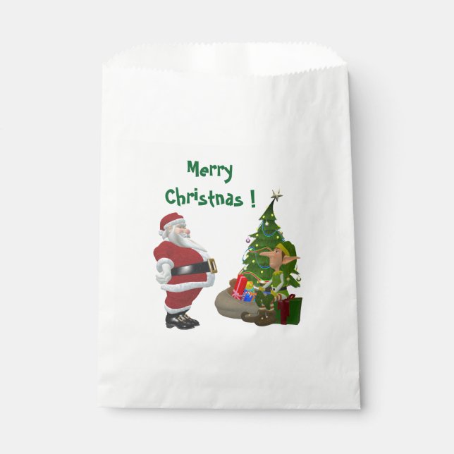 MERRY CHRISTMAS FAVOUR BAG (Front)