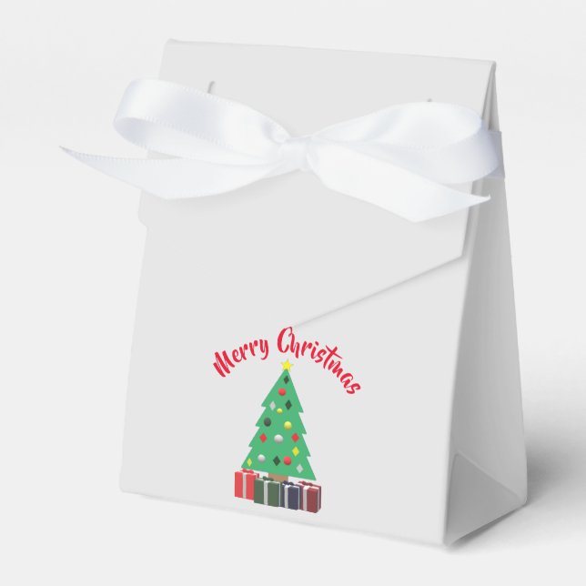 Merry Christmas Favour Box (Front Side)