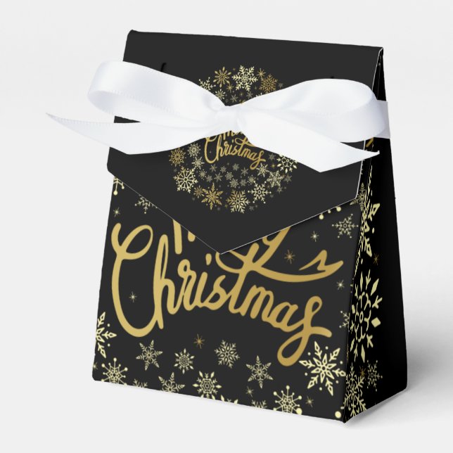 Merry Christmas Favour Box (Front Side)