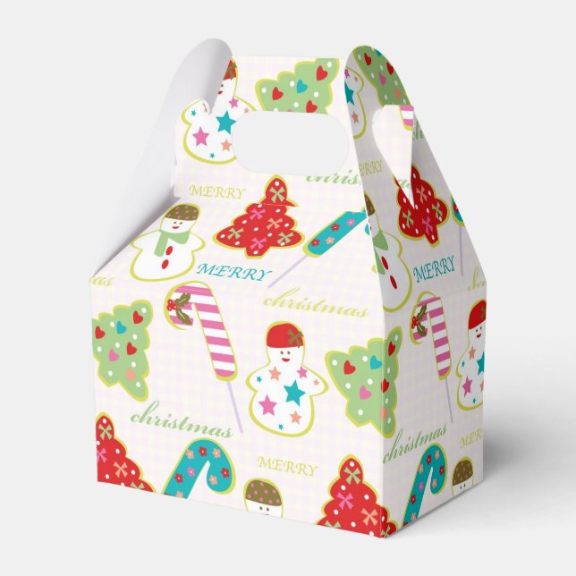 Merry Christmas Favour Box (Front Side)