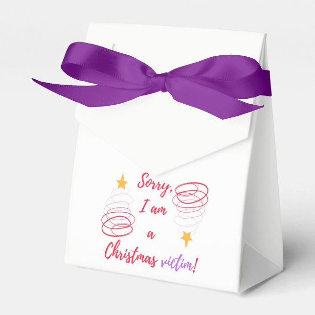 Merry Christmas Favour Box (Front Side)