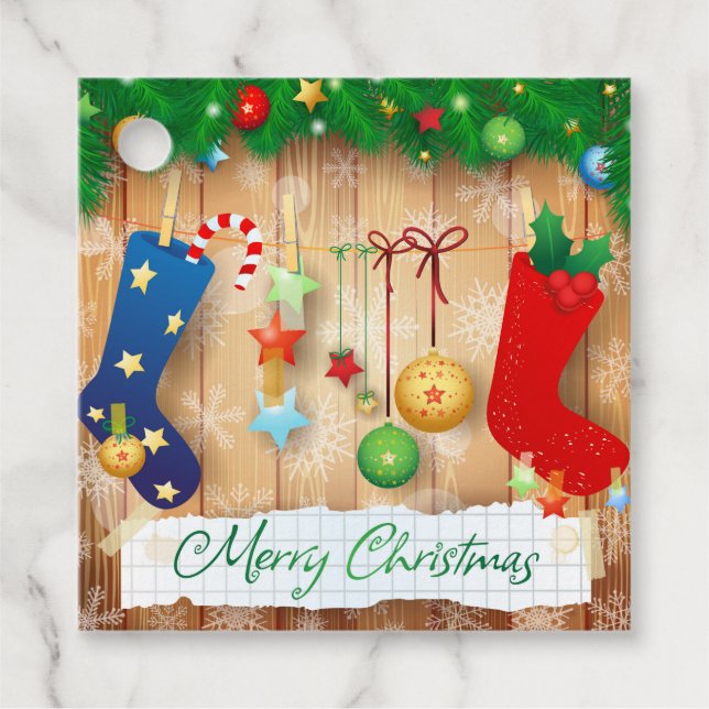 Merry Christmas Favour Tags (Front)