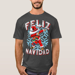 Merry Christmas Feliz Navidad Dabbing Santa T-Shirt