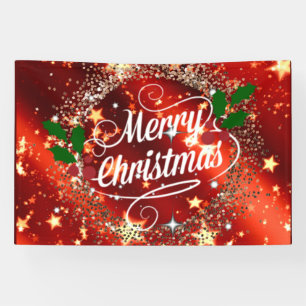Merry Christmas, festive and ornate, Banner