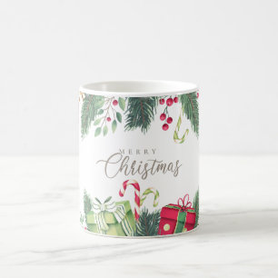 Merry Christmas Festive Gift Holiday Design  Coffee Mug