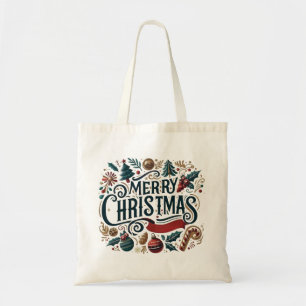 Merry Christmas Festive & Heartfelt Tote Bag