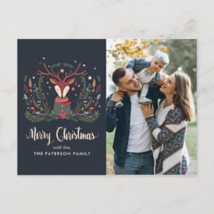 "Merry Christmas" Festive Holiday Deer Christmas