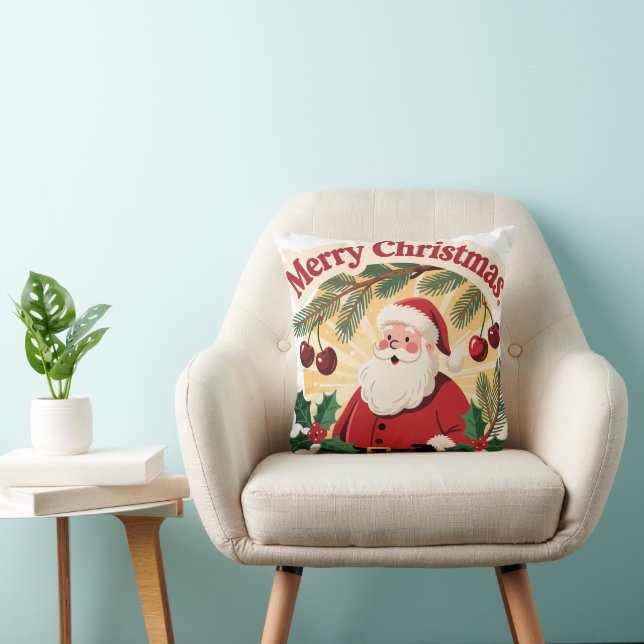Merry Christmas Festive Holiday Design Cushion (Chair)